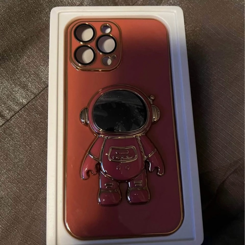 Apple Red Astronaut iPhone Case